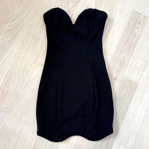 SABO SKIRT SWEETHEART TUBE SCALLOPED BLACK DRESS SIZE 8